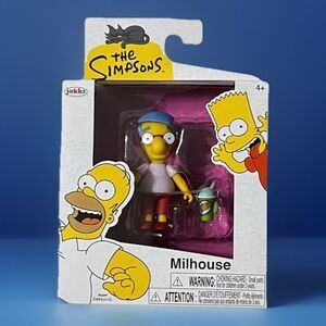 The Simpsons Milhouse 2.5" Action Figure Articulated Jakks Pacific New In Box